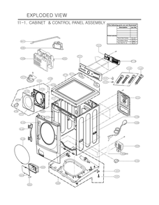 Part Location Diagram of ABJ73607410 LG CABINET ASSEMBLY