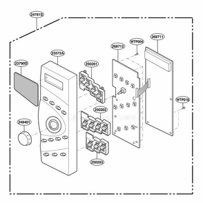 Part Location Diagram of 6871W2S116A LG PCB ASSEMBLY,SUB