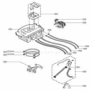 Dispenser Assembly Diagram and Parts List for WM2011HW ABWEEUS LG Washer