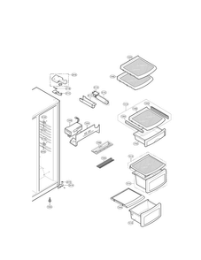 Part Location Diagram of AHT72913603 LG SHELF ASSEMBLY,REFRIGERA