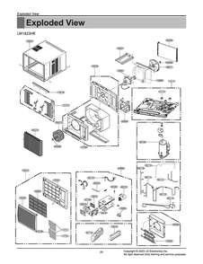 Diagram 1 Diagram and Parts List for W3NX18NNGF0 AT3ALO4 LG Air Conditioner