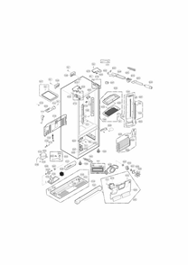 Case Parts Diagram and Parts List for 79570323312  Kenmore Refrigerator