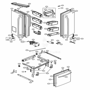 Part Location Diagram of AGU73530704 LG PLATE ASSEMBLY,FRONT