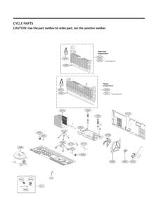 Cycle Parts Diagram and Parts List for GR-J248FSYM ASTCNA1 LG Refrigerator