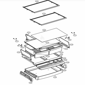 Refrigerator Parts Diagram and Parts List for 79442 ASWCSE1 LG Refrigerator
