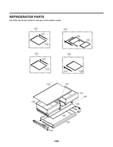 Refrigerator Parts Diagram and Parts List for GR-L288NKXM ASBCNA0 LG Refrigerator