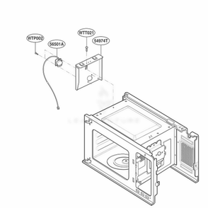 Sensor Parts Diagram and Parts List for KCMS145KBU ABLEKAD LG Range