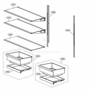 Movable Part Diagram and Parts List for SKSFD3604P ASWCNA0 LG Range