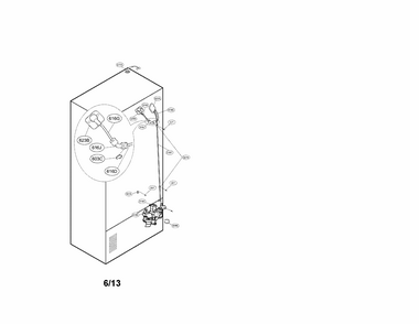 Valve And Water Tube Parts Diagram and Parts List for 79572033112  Kenmore Refrigerator