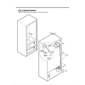 Section 3 Diagram and Parts List for LMX25981ST AST2GSC LG Refrigerator