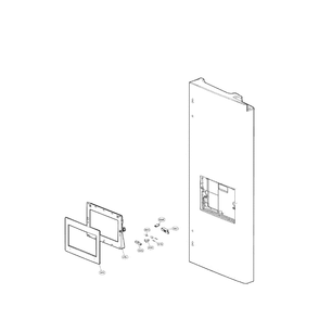 Lcd Display Diagram and Parts List for LFX28995ST 00 LG Refrigerator