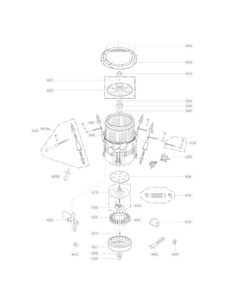 Tub Assembly Part Diagram and Parts List for WT5680HWA  LG Washer