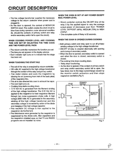 Circuit Description Diagram and Parts List for MA-682M  LG Microwave