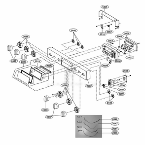 Part Location Diagram of EBR82864004 LG PCB ASSEMBLY,MAIN