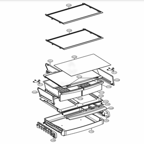Refrigerator Parts Diagram and Parts List for 78049 AWBCSE0 LG Refrigerator