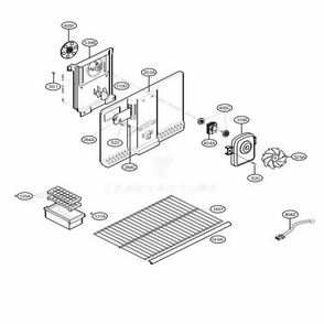 Freezer Parts Diagram and Parts List for 79372 ASW1SER LG Refrigerator