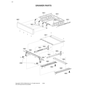 Part Location Diagram of MGC63820335 LG PANEL,FRONT