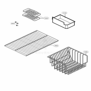 Freezer Parts Diagram and Parts List for 65012 ASWCSEF LG Refrigerator
