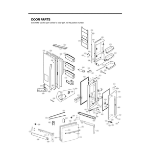 Part Location Diagram of AED73092703 LG HANDLE ASSEMBLY,REFRIGER