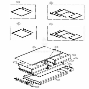 Refrigerator Parts Diagram and Parts List for 74105 ASTCSE0 LG Refrigerator