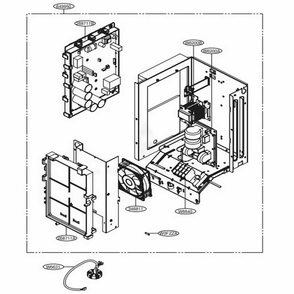 Control Box Diagram and Parts List for ARUN053GS2 EWGBEUS LG Air Conditioner