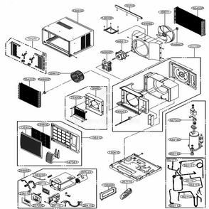 Part Location Diagram of 5901A10005C LG FAN ASSEMBLY,BLOWER