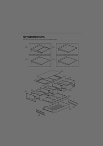 Refrigerator Parts Diagram and Parts List for GR-L268LSJM ASBCNA0 LG Refrigerator