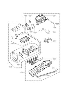 Guide Assmbly Parts Assembly Diagram and Parts List for DLEX3885W  LG Dryer