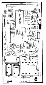 Power And Control Circuit Board Diagram and Parts List for 7218933380  Kenmore Microwave