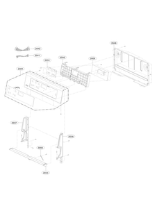 Controller Parts Diagram and Parts List for LRE3083SB  LG Range