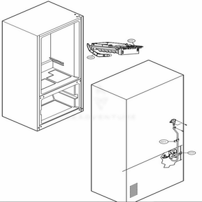 Ice Maker Parts Diagram and Parts List for LFCS25426S ASTCNA0 LG Refrigerator