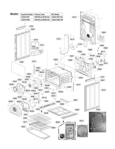 Part Location Diagram of AHT74173802 LG SHELF ASSEMBLY