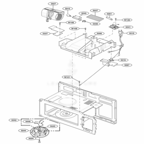 Interior Parts 2 Diagram and Parts List for 80022 CW1ESEA LG Range