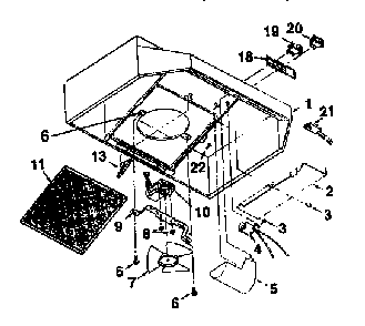 Part Location Diagram of 98006621 Maytag Range hood wiring cover