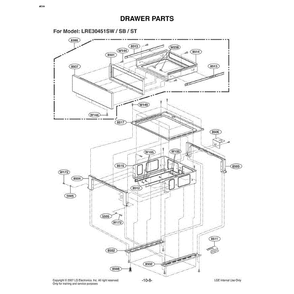 Section 5 Diagram and Parts List for LRE30451ST ASTELGA LG Range