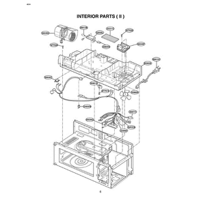 Section 2 Diagram and Parts List for MV-1310B BKEGSE LG Microwave Oven Combo