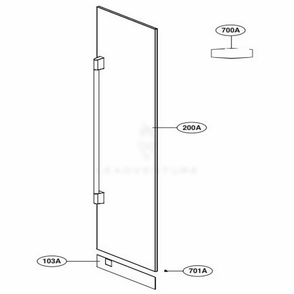 Integrated Freezer Diagram and Parts List for SKSPK180CS ASWCNA0 LG Refrigerator