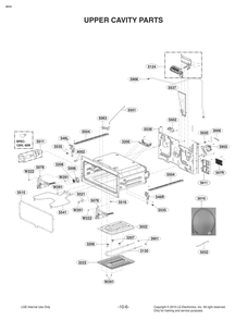 Upper Cavity Parts Diagram and Parts List for FZ474PGV ASTLLGA LG Range