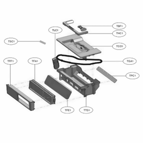Tank Assembly, Dust Diagram and Parts List for CR5765GD AMGELGA LG Canister Vacuum