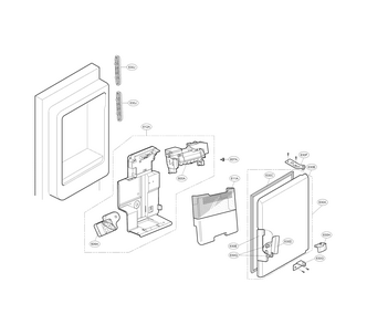 Ice Maker Parts Diagram and Parts List for 79570322312  Kenmore Refrigerator