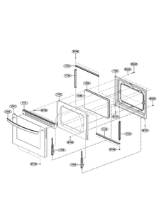 Part Location Diagram of 4890W1N005G LG WINDOW,GLASS