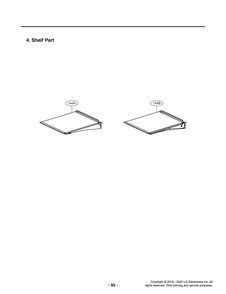 Shelf Part Diagram and Parts List for GR-X23FGNGM AGRCNA0 LG Refrigerator