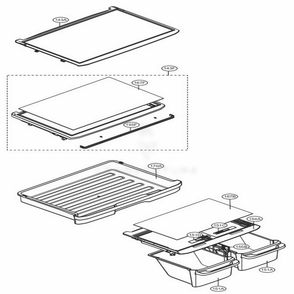 Refrigerator Parts Diagram and Parts List for LTCS24223S ASTCNA3 LG Refrigerator