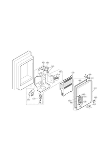 Ice Bank Parts Diagram and Parts List for LFX28977SW 03 LG Refrigerator