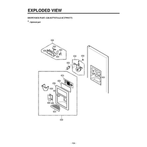 Section 1 Diagram and Parts List for LSC27991TT ATICLGA LG Refrigerator