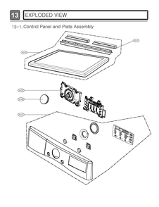 Control Panel And Plate Assembly Diagram and Parts List for DLGX4081W ABWEEUS LG Dryer