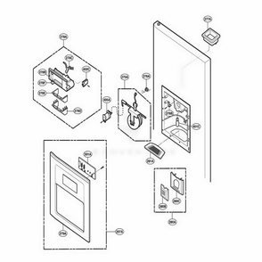 Part Location Diagram of 3806JA2019B LG HOLDER,BUTTON