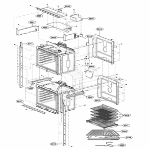 Assembly Diagram and Parts List for LSWD305ST ASTLVKG LG Range