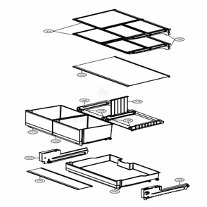 Refrigerator Parts Diagram and Parts List for 74407 ASBCSE0 LG Refrigerator