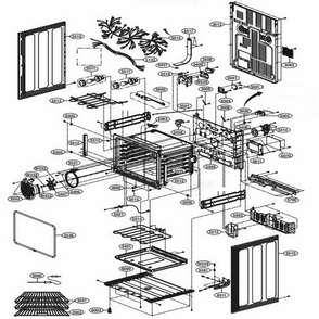 Lower Cavtiy Parts Diagram and Parts List for LDE3019ST FSTLLGA LG Range